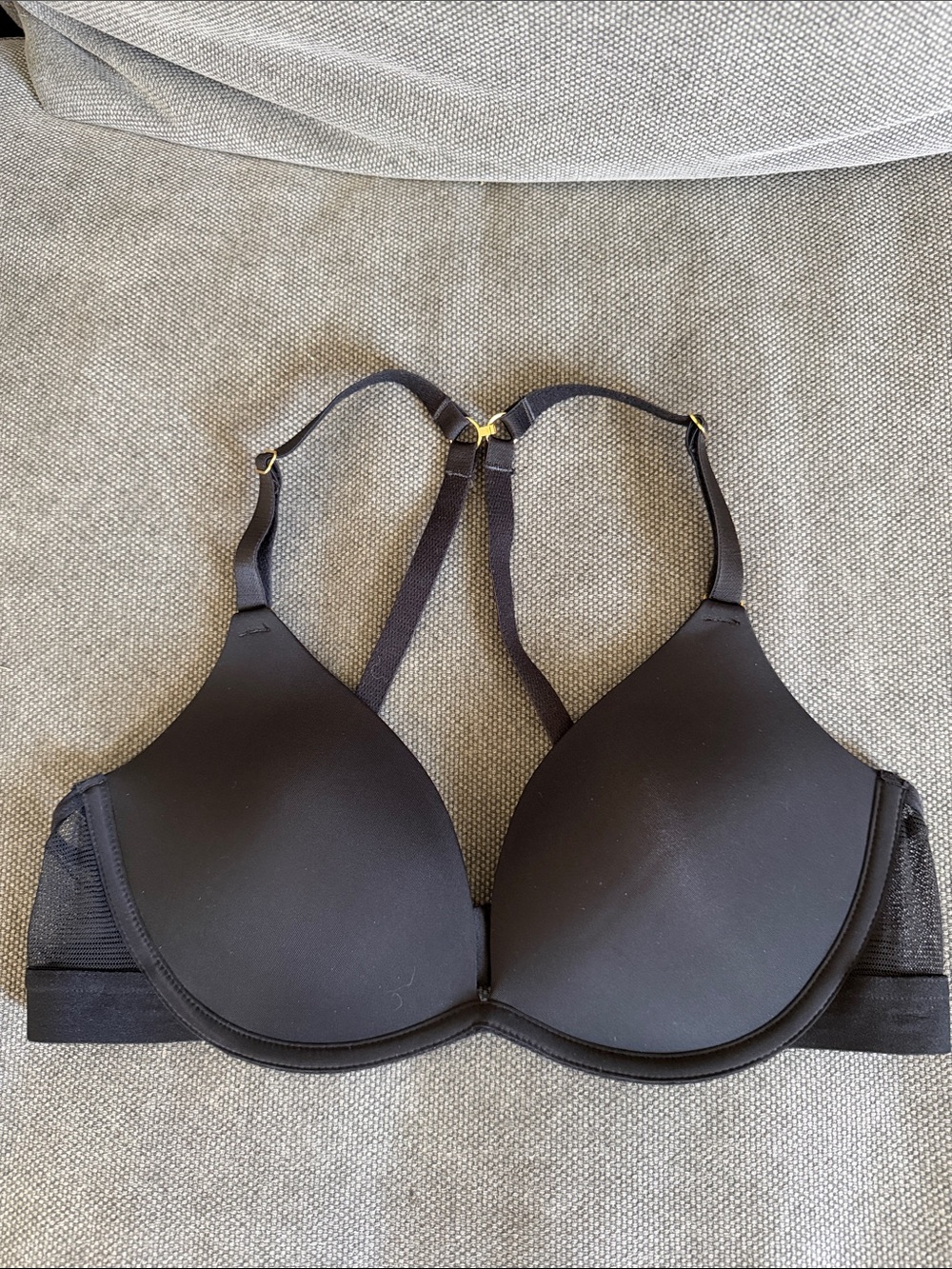 Lively Black Racerback Molded T-Shirt Bra. 36B